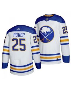 Men's Buffalo Sabres #25 Owen Power White Stitched Jersey