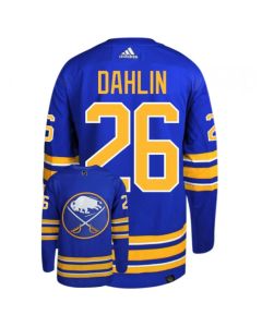 Men's Buffalo Sabres #26 Rasmus Dahlin Blue Stitched Jersey