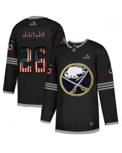 Men's Buffalo Sabres #26 Rasmus Dahlin Grey 2020 USA Flag Stitched NHL Jersey