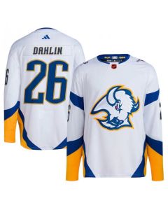 Men's Buffalo Sabres #26 Rasmus Dahlin White 2022/23 Reverse Retro Stitched Jersey
