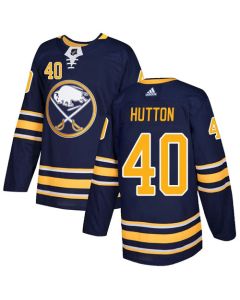 Men's Buffalo Sabres #40 Carter Hutton Navy Stitched NHL Jersey