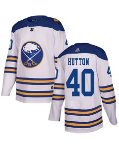 Men's Buffalo Sabres #40 Carter Hutton White Stitched NHL Jersey