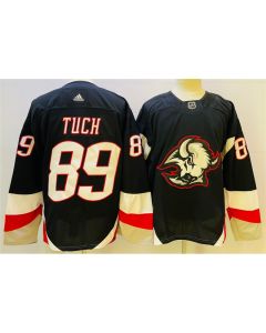 Men's Buffalo Sabres #89 Alex Tuch 2022-23 Black Stitched Jersey