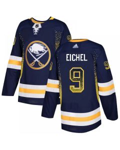 Men's Buffalo Sabres #9 Jack Eichel Navy Blue Drift Fashion Stitched NHL Jersey