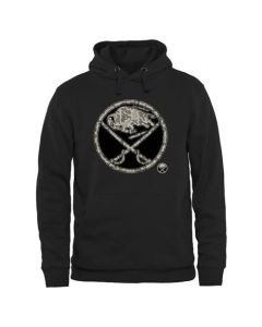 Men's Buffalo Sabres Black Rink Warrior Pullover Hoodie