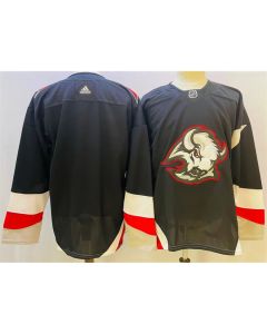 Men's Buffalo Sabres Blank 2022-23 Black Stitched Jersey