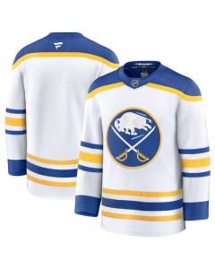 Men's Buffalo Sabres Blank White 2024-25 Away Stitched Hockey Premium Jersey