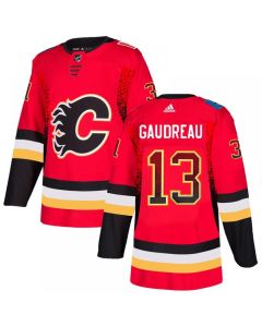 Men's Calgary Flames #13 Johnny Gaudreau Red Drift Fashion Stitched NHL Jersey