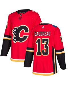 Men's Calgary Flames #13 Johnny Gaudreau Red Stitched NHL Jersey (Red)