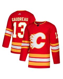 Men's Calgary Flames #13 Johnny Gaudreau Red Stitched NHL Jersey