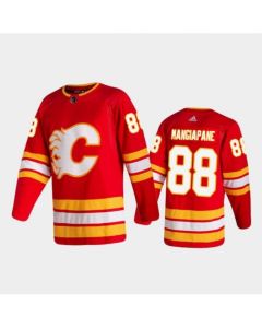 Men's Calgary Flames #88 Andrew Mangiapane Red Stitched Jersey