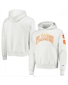 Men's Calgary Flames Champion Gray O&B Capsule II Pullover Hoodie