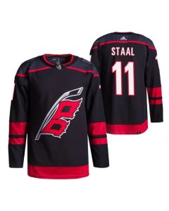 Men's Carolina Hurricanes #11 Jordan Staal Black Alternate Pro Stitched Jersey