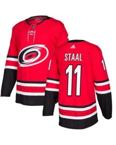Men's Carolina Hurricanes #11 Jordan Staal Red Stitched NHL Jersey