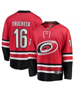 Men's Carolina Hurricanes #16 Vincent Trocheck Red Stitched NHL Jersey