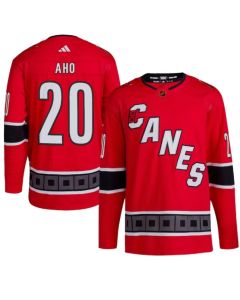 Men's Carolina Hurricanes #20 Sebastian Aho 2022/23 Reverse Retro Red Stitched Jersey