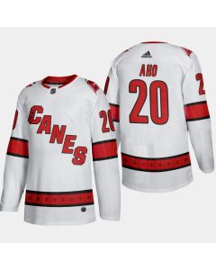 Men's Carolina Hurricanes #20 Sebastian Aho White Stitched NHL Jersey
