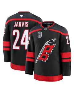 Men's Carolina Hurricanes #24 Seth Jarvis Fanatics Black 2026 Stanley Cup Final Home Premium Jersey