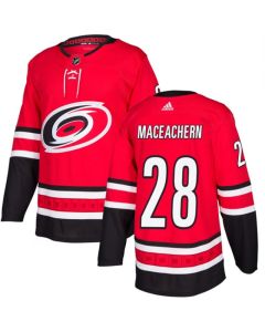 Men's Carolina Hurricanes #28 Mackenzie MacEachern Red Stitched Jersey