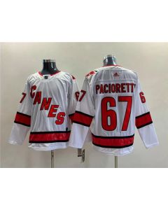 Men's Carolina Hurricanes #67 Max Pacioretty White Stitched Jersey