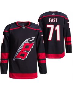 Men's Carolina Hurricanes #71 Jesper Fast Black Stitched Jersey