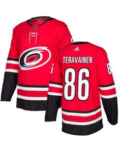 Men's Carolina Hurricanes #86 Teuvo Teravainen Red Stitched NHL Jersey