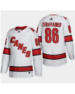 Men's Carolina Hurricanes #86 Teuvo Teravainen White Stitched Jersey