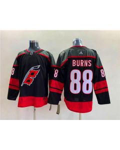 Men's Carolina Hurricanes #88 Brent Burns Black Stitched Jersey