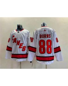 Men's Carolina Hurricanes #88 Brent Burns White Stitched Jersey