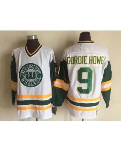 Men's Carolina Hurricanes #9 Gordie Howe White Stitched Jersey