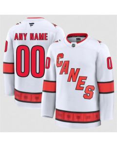 Men's Carolina Hurricanes Active Player Custom White 2024-25 Away Stitched Hockey Jersey (White)