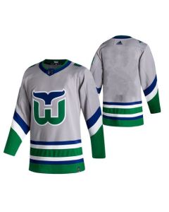 Men's Carolina Hurricanes Blank 2020-21 Grey Reverse Retro Stitched Jersey