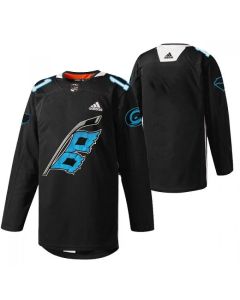 Men's Carolina Hurricanes Blank 2022 Black Warm-up Stitched Jersey