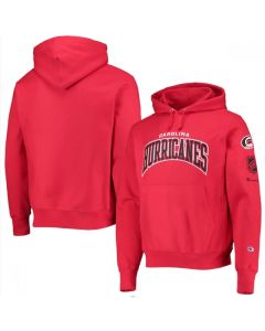 Men's Carolina Hurricanes Red Champion O&B Capsule II Pullover Hoodie