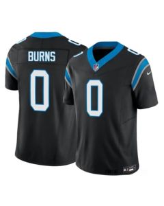 Men's Carolina Panthers #0 Brian Burns Black 2023 F.U.S.E. Vapor Untouchable Stitched Football Jersey