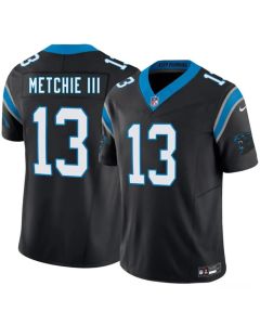 Men's Carolina Panthers #13 John Metchie III Black 2026 Vapor F.U.S.E. Limited Stitched Football Jersey (Black)
