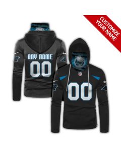 Men's Carolina Panthers 2020 Black Customize Hoodie Mask
