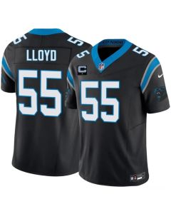 Men's Carolina Panthers #55 Devin Lloyd Black 2026 1-Star C Patch Vapor F.U.S.E. Limited Jersey