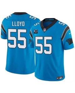 Men's Carolina Panthers #55 Devin Lloyd Blue 2026 1-Star C Patch Vapor F.U.S.E. Limited Jersey