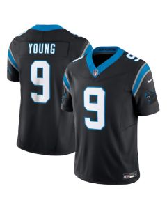 Men's Carolina Panthers #9 Bryce Young Black 2023 F.U.S.E. Vapor Untouchable Stitched Football Jersey