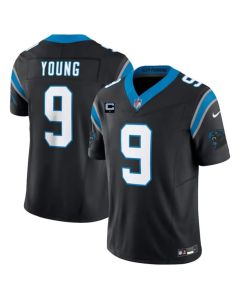 Men's Carolina Panthers #9 Bryce Young Black 2023 F.U.S.E. With 1-Star C Patch Vapor Untouchable Stitched Football Jersey