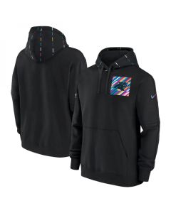 Men's Carolina Panthers Black 2023 Crucial Catch Club Pullover Hoodie