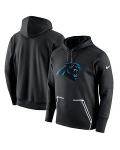 Men's Carolina Panthers Black Champ Drive Vapor Speed Pullover Hoodie