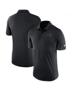Men's Carolina Panthers Black Evergreen Polo