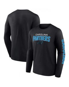 Men's Carolina Panthers Black Go the Distance Long Sleeve T-Shirt