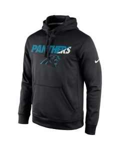 Men's Carolina Panthers Black Kick Off Staff Performance Pullover Hoodie