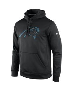 Men's Carolina Panthers Black Practice Performance Pullover Hoodie