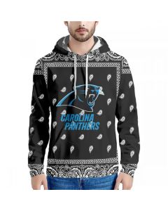 Men's Carolina Panthers Black Pullover Hoodie (Style 2)
