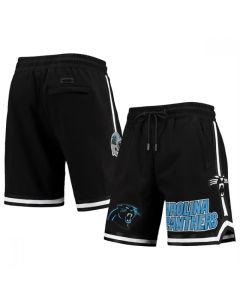 Men's Carolina Panthers Black Shorts (Black)