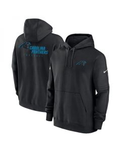 Men's Carolina Panthers Black Sideline Club Fleece Pullover Hoodie